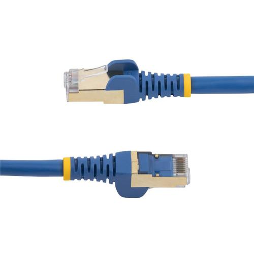 StarTech 카테고리 6a LAN 케이블 / 0.5m / 블루 / RJ45 커넥터 / 손톱 접힘 방지기구 부착 / CAT6a 6ASPAT50CMBL 1 봉지
