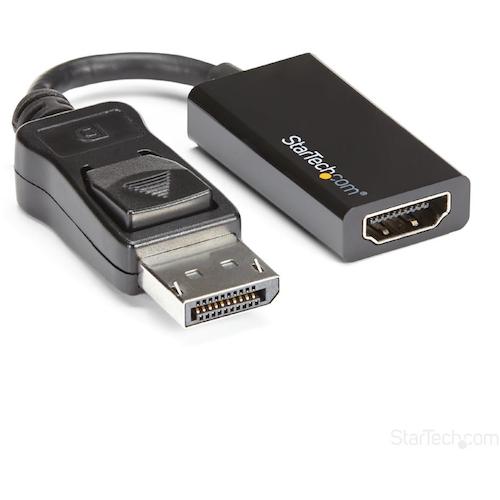 ＳｔａｒＴｅｃｈ　ディスプレイアダプター／ＤｉｓｐｌａｙＰｏｒｔ　１．４　−　ＨＤＭＩ　２．０／４Ｋ６０Ｈｚ／アクティブ変換／ブラック　DP2HD4K60S　1 袋