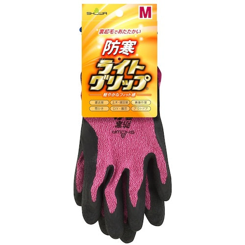 SHOWA 방한 장갑 GW343 방한 라이트 그립 레드 M 사이즈 GW343-MR 1 쌍