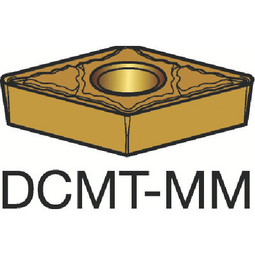 サンドビック　コロターン１０７　旋削用ポジチップ（１２０）　１１０５　DCMT 11 T3 04-MM　10 個