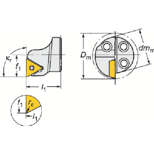 Sandvik CoroTurn SL CoroTurn 111 Cutting Head (410) 570-STFPL-20-11 1 piece