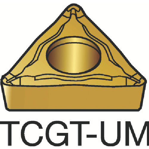 サンドビック　コロターン１０７　旋削用ポジチップ（１３０）　１１０５　TCGT 16 T3 08-UM　10 個
