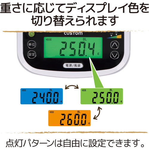 ＣＵＳＴＯＭ　防水ミニスケール（５０００ｇ　MS-5000NWP　1 台