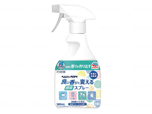 アース製薬ﾍﾙﾊﾟｰﾀｽｹ 良い香りに変える消臭ｽﾌﾟﾚｰ 本 380ｍｌ