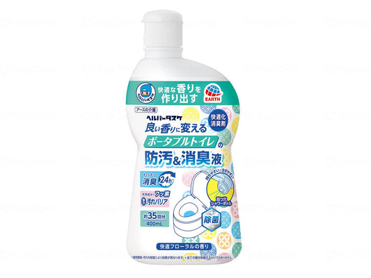 Earth Chemical Helper Task Good Kaorinikaeru Portable Toilet Anti-Stain Deodorizing Liquid 400ml