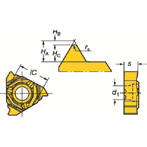 Sandvik CoroThread 266 thread cutting insert (620) 266RL-16VM01A002EE 5 pieces