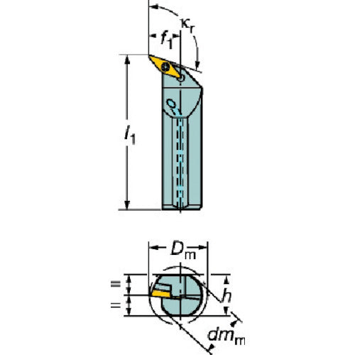 Sandvik Coromant 107 Positive Insert Boring Bit (210) A25T-SVQBL 11-D 1 Piece