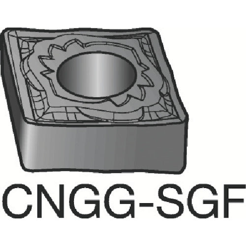 サンドビック　Ｔ−Ｍａｘ　Ｐ　旋削用ネガチップ（１１０）　Ｈ１３Ａ　CNGG 12 04 04-SGF　10 個