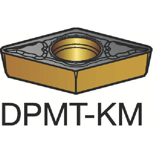 サンドビック　コロターン１１１　旋削用ポジチップ（１２０）　Ｈ１３Ａ　DPMT 07 02 04-KM　10 個