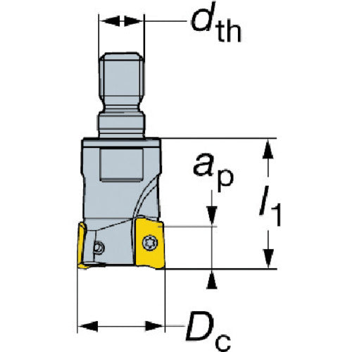 샌드빅 콜로밀 390 엔드밀(440) R390-25T12-11M 1개
