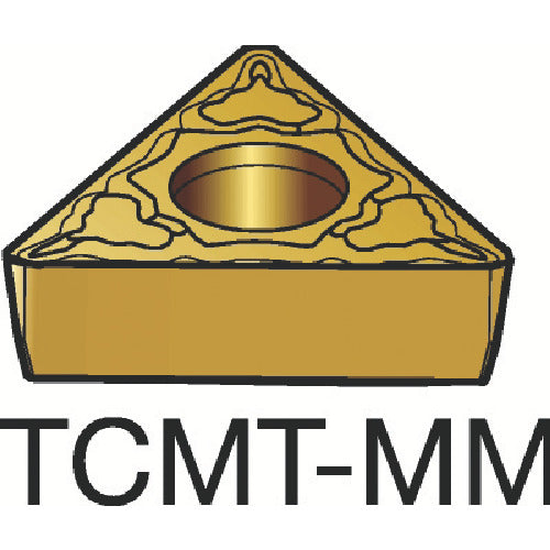サンドビック　コロターン１０７　旋削用ポジチップ（１２０）　２０３５　TCMT 09 02 08-MM　10 個