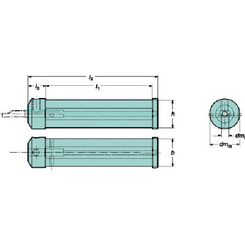 Sandvik Cylindrical flat shank CoroTurn XS adapter (425) CXS-A1000-04M 1 piece