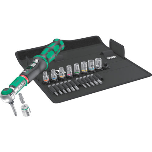 Wera Free-running Torque Wrench (Preset Type) A2 Safe Torque 2-12Nm 1/4 Bit Socket Set 343974 1 S