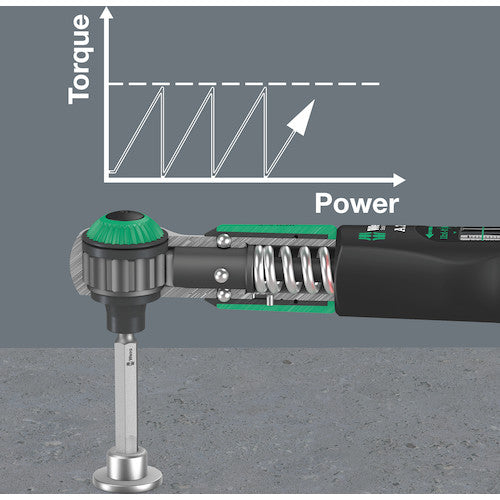 Wera Free-running Torque Wrench (Preset Type) A2 Safe Torque 2-12Nm for 1/4 Bit 343973 1 Piece