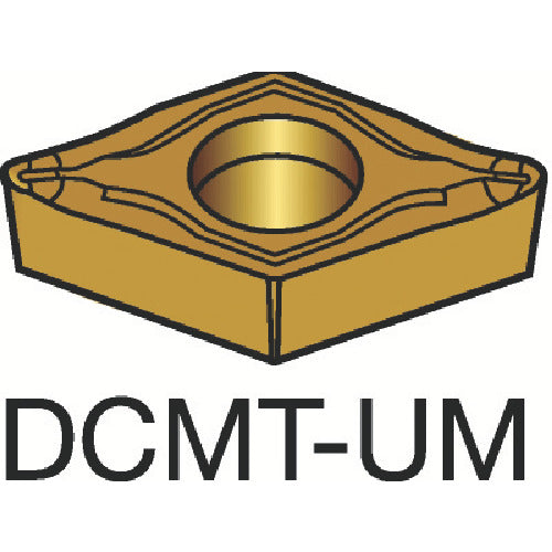 サンドビック　コロターン１０７　旋削用ポジチップ（１３０）　２０２５　DCMT 11 T3 08-UM　10 個