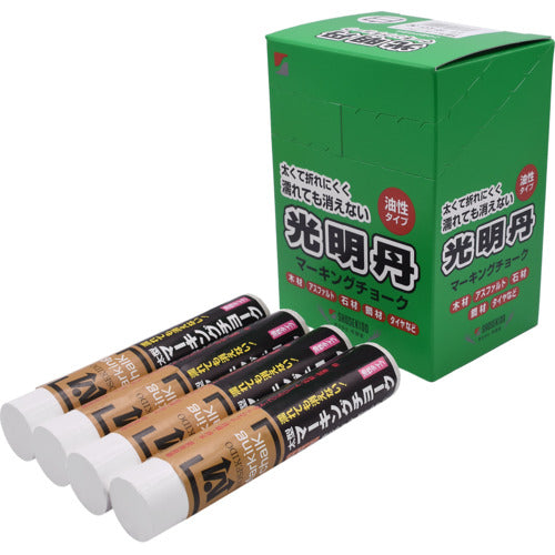 쇼조도 광명단 마킹 초크 12개 박스 판매 백색 S30001 1상자
