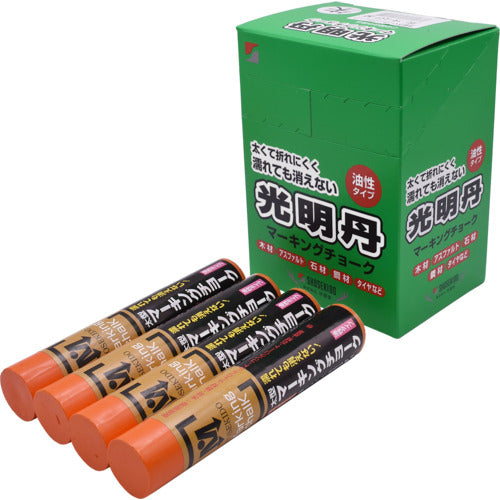 쇼조도 광명탄 마킹 초크 12개 상자 매 주홍색 S30005 1상자