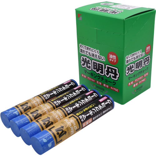 쇼조도 광명단 마킹 초크 12개 박스매 청색 S30006 1상자