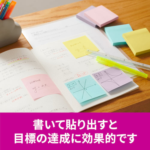 ３Ｍ　ポスト・イット　強粘着ノート　マルチカラー５　増量パック　6541SS-MC-5N　1 箱