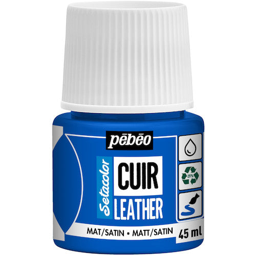 Pebeo Setacolor Leather (for leather) Matte color 45ml No. 11 Ocean Blue 295611 1 bottle