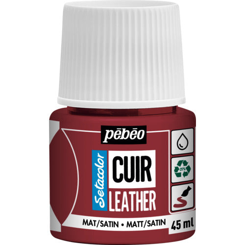 Pebeo Setacolor Leather (for leather) Matte color 45ml No. 06 Deep Red 295606 1 bottle