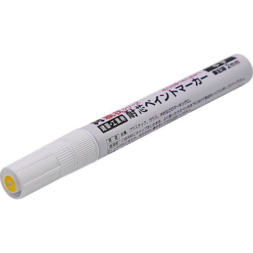 Shosekido Lead-Resistant Paint Marker, Medium Tip, Fluorescent Yellow, S23022, 1 pc