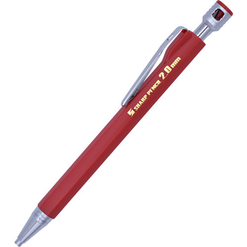 쇼조도 겐부 건축용 샤프 펜슬 2.0 본체 레드 100-R 1개