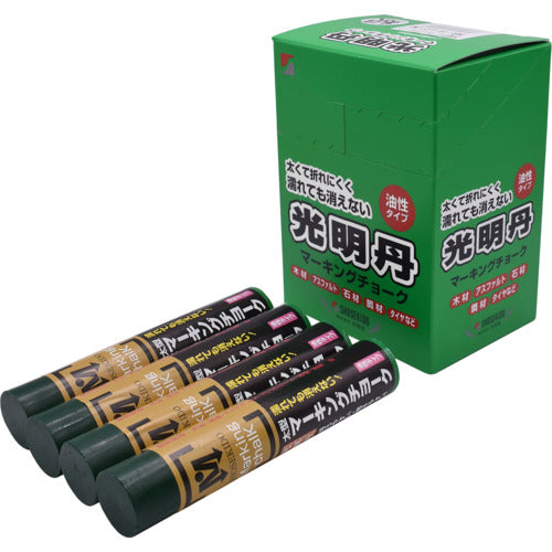 쇼조도 광명탄 마킹 초크 12개 박스매 녹색 S30009 1상자