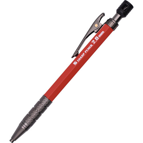 쇼조도 주작 건축용 샤프 펜슬 2.0 본체 레드 500-R 1개