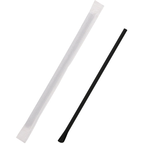 HEIKO Spoon Straws 6 x 21 Black Single Bag (200 Straws) 004712871 1 Bag