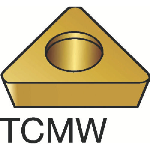 サンドビック　コロターン１０７　旋削用ポジチップ（１３０）　Ｈ１３Ａ　TCMW 16 T3 08　10 個