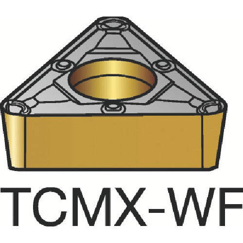 サンドビック　コロターン１０７　旋削用ポジチップ（１２０）　１１２５　TCMX 11 03 02-WF　10 個