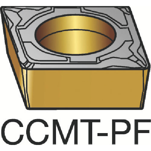 サンドビック　コロターン１０７　旋削用ポジチップ（１２０）　５０１５　CCMT 09 T3 04-PF　10 個