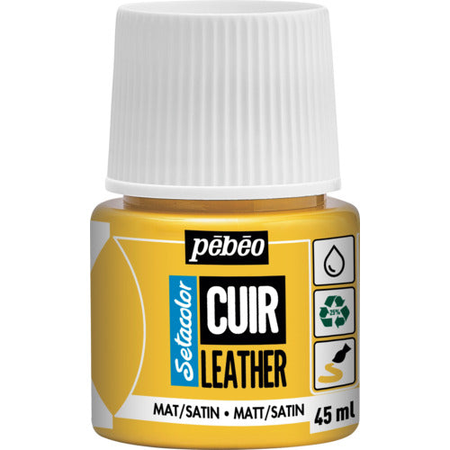 Pebeo Setacolor Leather (for leather) Matte color 45ml No. 02 Vivid Yellow 295602 1 bottle