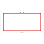 ＳＡＴＯ　ＳＰ／ＵＮ０１Ｃ用　共通ラベル　４　赤枠（強粘）（１００巻入）　419999041　1 箱