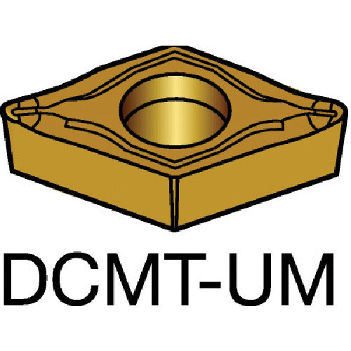 サンドビック　コロターン１０７　旋削用ポジチップ（１３０）　１５２５　DCMT 11 T3 04-UM　10 個