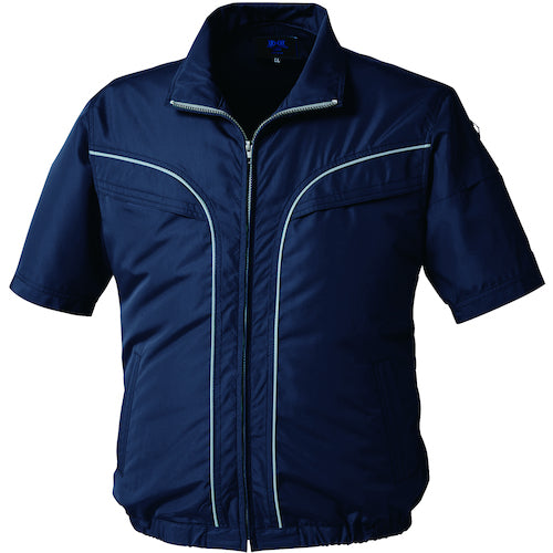 空調服　空調服［［Ｒ下］］　半袖ブルゾン　ネイビー　Ｌ　KU92220N80S3　1 着