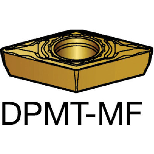 サンドビック　コロターン１１１　旋削用ポジチップ（１２０）　１１２５　DPMT 07 02 02-MF　10 個