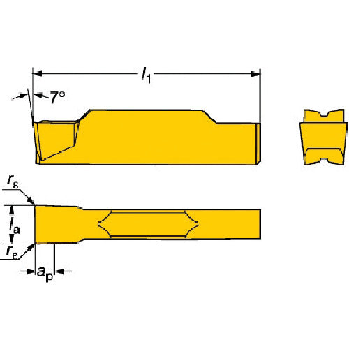 サンドビック　コロカット１・２　旋削加工用チップ（３２０）　１１２５　N123J2-0500-0004-TF　10 個