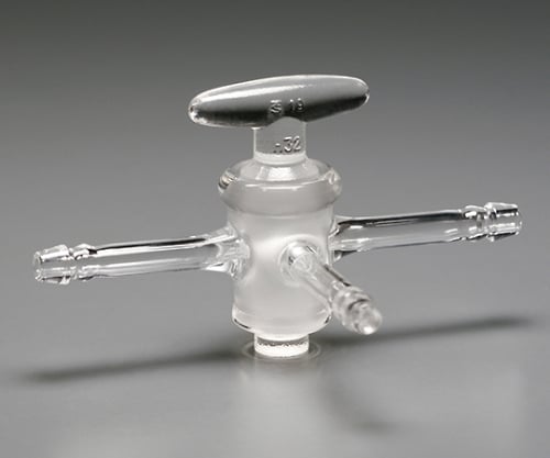 TS three-way cock (rubber stopper type) φ6 15/35 <transparent> CL0461-01-11 1 piece