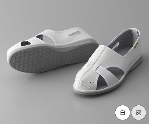 Anti-static sandals with heel (white) 24.5cm G3100-1 1 pair