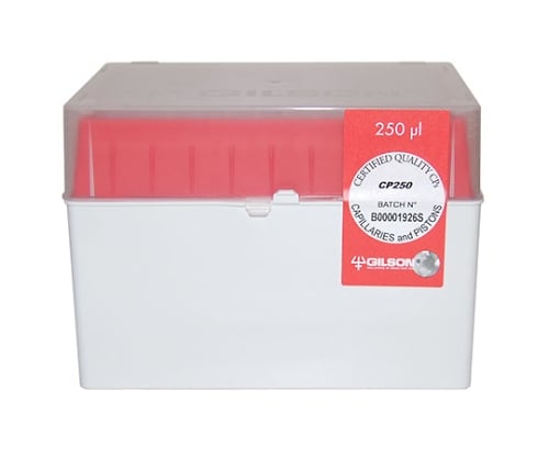 キャピラリー＆ピストン CP-250（96×10ボックス） 1セット（96本×10箱入）　F148014 1セット(96本×10箱入)