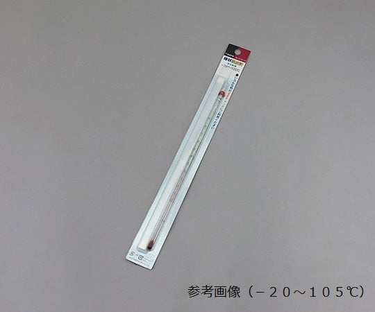 Red liquid rod thermometer 0 to +200℃ Slide pack included 0290-10 1 set