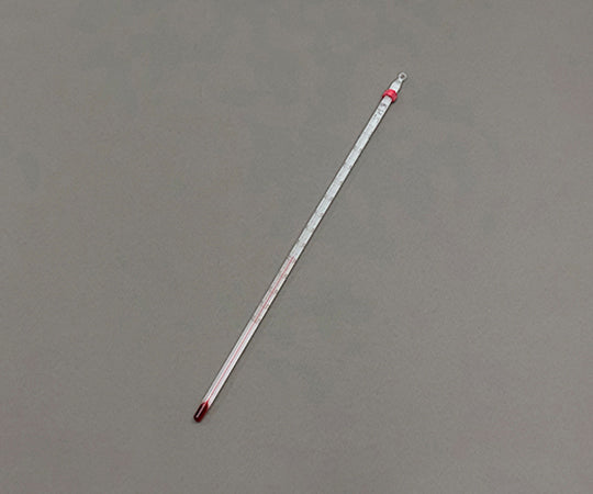Red liquid rod thermometer -20 to +105℃ Slide pack included 0140-10 1 set