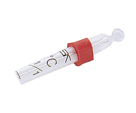 Red liquid rod thermometer 0 to +200℃ Slide pack included 0290-10 1 set