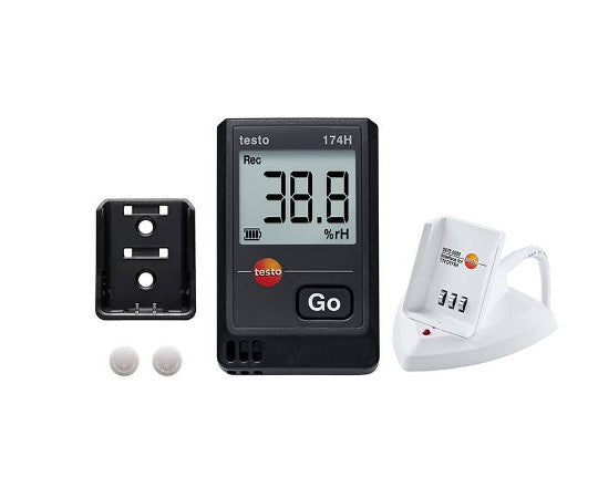 Temperature and humidity data logger set testo 174H set 0572 0566 1 set
