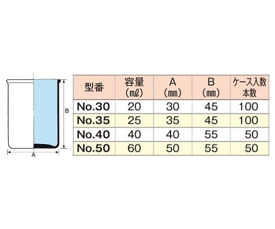 スナップカップ No.40 本体のみ 50本 40mL 1箱(50本入)