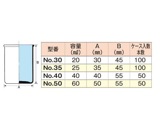 スナップカップ No.30 本体のみ 100本 20mL 1箱(100本入)