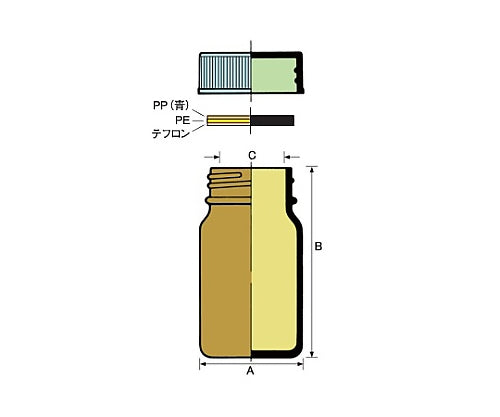 軽量規格瓶（褐色）　No.2　100本入　0612-72 1ケース(100本入)
