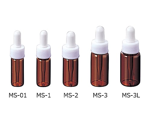 ミニスポイド瓶　ＭＳ－０１　褐色　５０本 1箱(50本入)